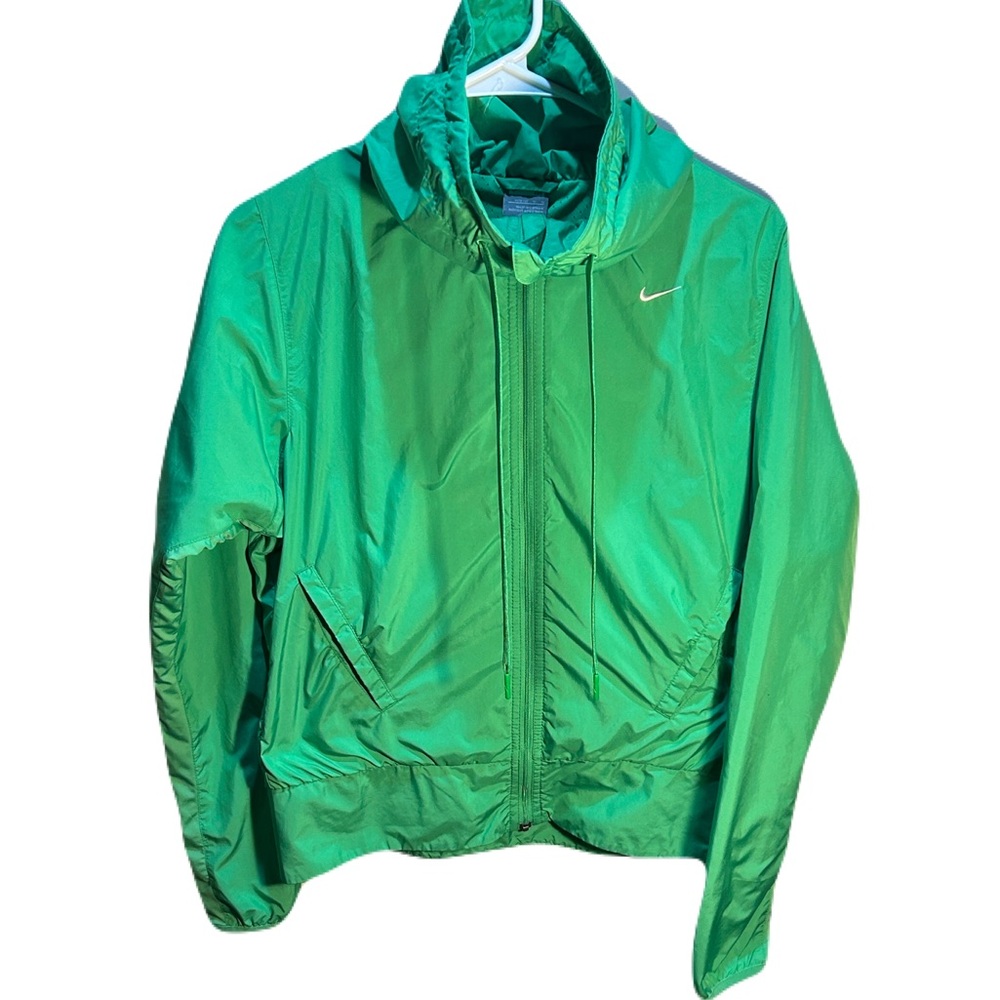 Nike Court Funnel Neck Women’s Green Windbreaker